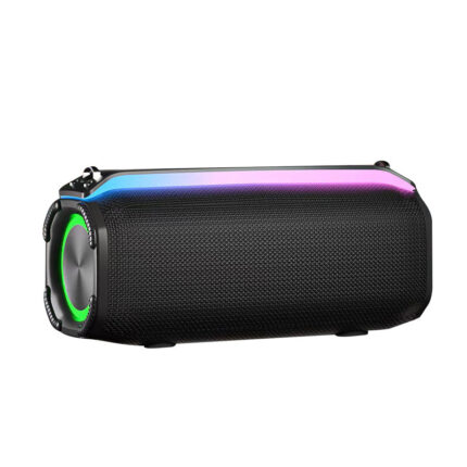 Description Specifications The Amaya BD26 wireless Bluetooth speaker 4000mAh outdoor Karaoke with wireless microphone and colorful lights is a portable speaker that is perfect for outdoor karaoke parties and other events. It has a built-in 4000mAh battery that can provide up to 8 hours of playtime on a single charge. The speaker also has a wireless microphone and colorful lights that can create a fun and festive atmosphere. The speaker is also easy to use. Simply connect your device to the speaker via Bluetooth and start playing your favorite music. You can then adjust the volume and bass using the buttons on the speaker. To start karaoke, simply plug the wireless microphone into the speaker and start singing. The speaker also has 5 different entertaining sound effects that you can add to your karaoke performances.
